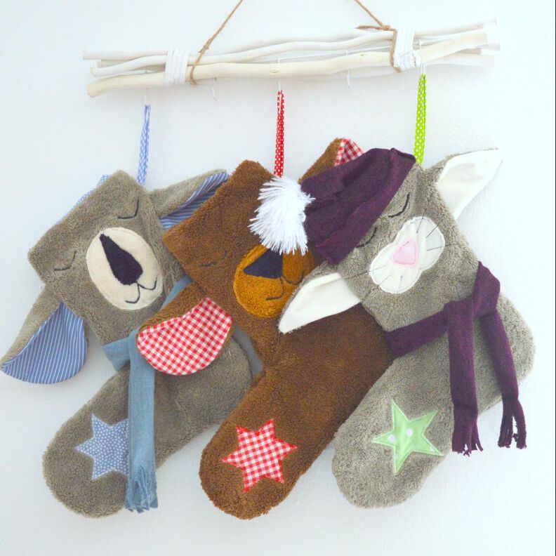 Nähanleitung Nikolausstiefel Tiere image number 1