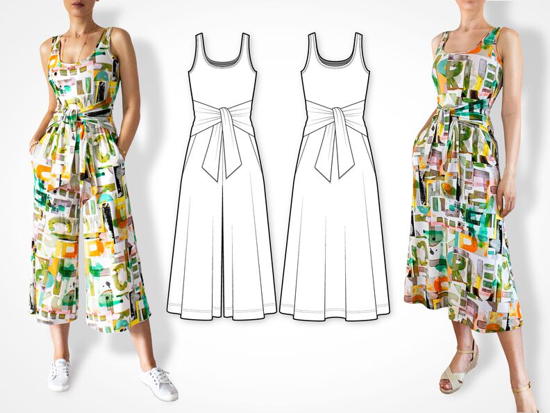 Overall + Kleid Sophie | Größen 34-44 | mit Videotutorial image number 2