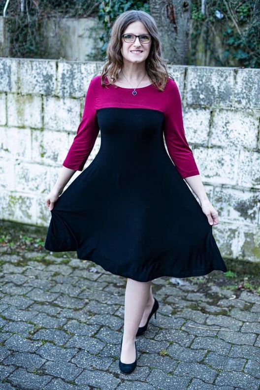 Mein Kleid LENI GR. 34 BIS 46 mit Beamerdatei image number 10