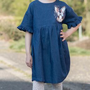 Rüschenkleid Mariella Webware  74 - 158 inkl. Beamerdatei 