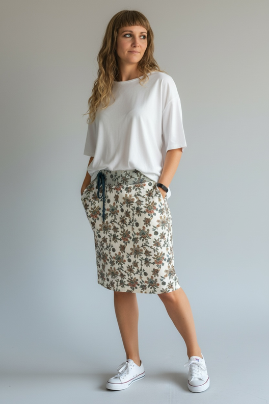 Sweatrock / Rock, Schnittmuster mit Ebenen, A4, A0+, Beamer image number 5