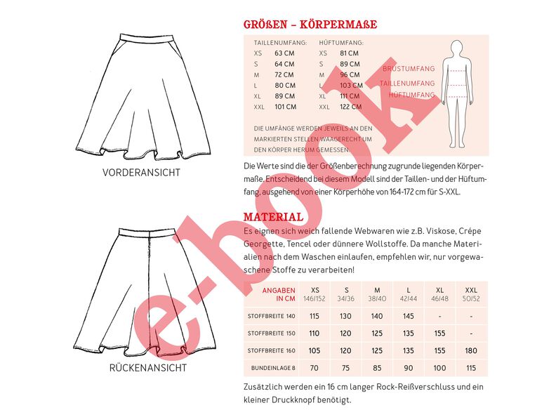 FRAU BELLA - Halbtellerrock mit Taschen XS-XXL image number 2