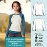 Raglanpullover Kinder,  92/98 -164/170, Schnittmuster thumbnail number 1