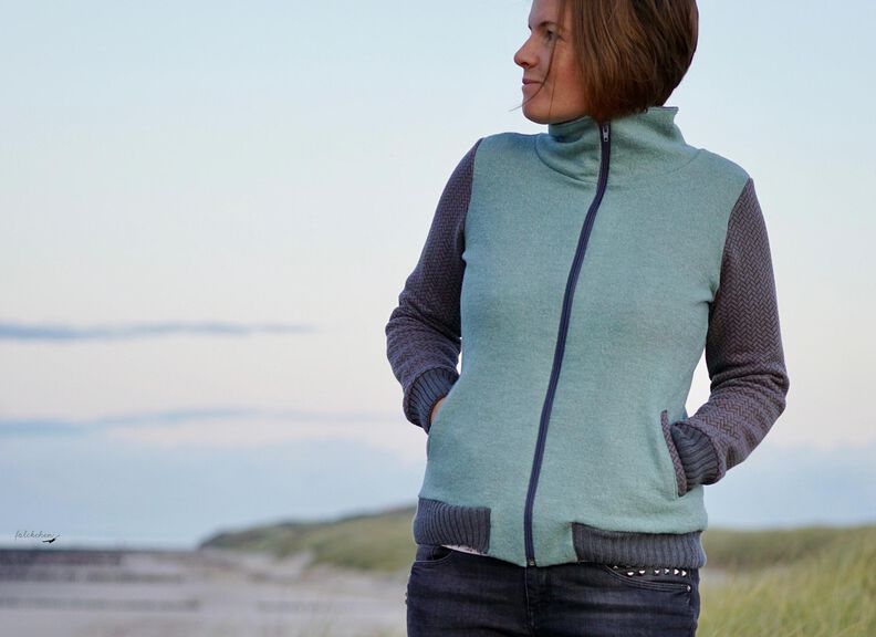 Sweatjacke Miss Co(o)llege - Nähanleitung und Schnittmuster image number 9