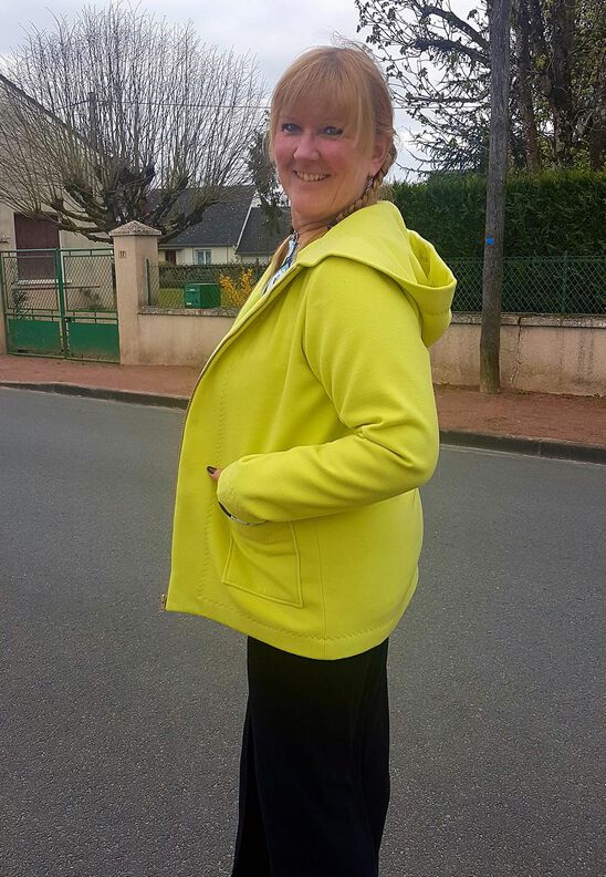 Wolljacke, Sweatjacke mit Kragen oder Kapuze (34-58) JACA  image number 11