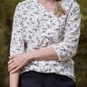 Bluse Hjertemusling Damen Gr. 32-50, Musselin, Leinen. A0 thumbnail number 7