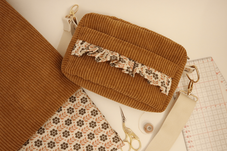 crossbody Cordtasche boxy bag | Schnittmuster & Nähanleitung image number 8