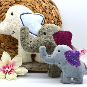 Stickdatei Elefant ITH Kuscheltier in mehreren Gr&ouml;&szlig;en