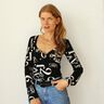 Elegantes T Shirt "Mila" mit 2 Ausschnittvarianten Gr. 34-54 thumbnail number 6