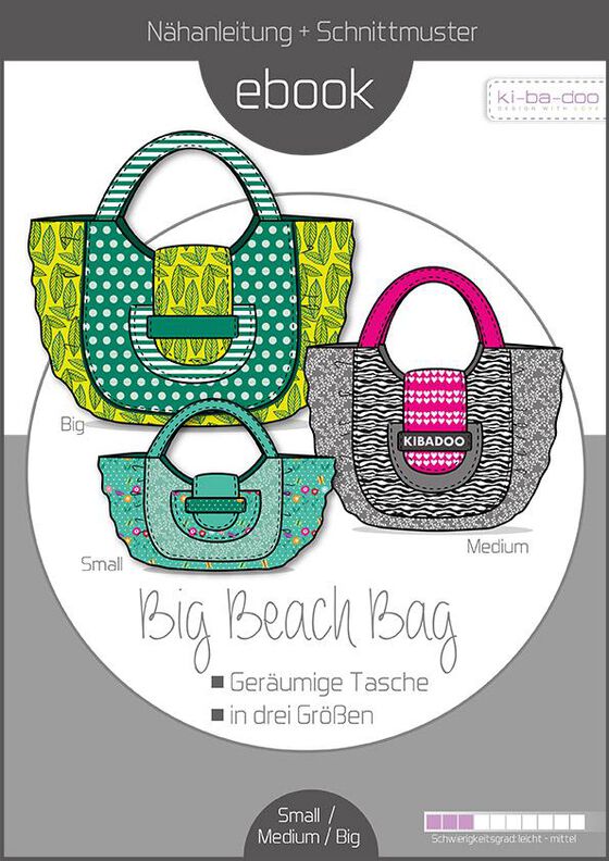 Ebook/Nähanleitung Tasche Big beach bag - 3 Größen  image number 1
