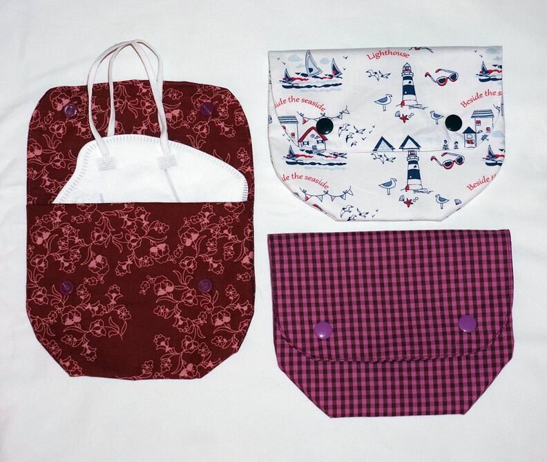 schnelle Tasche mit 3 Nähten 5 Größen FFP2 Masken image number 3