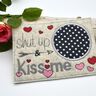 Stickdatei Valentinstag Mug Rug Herzen shut up and kiss me thumbnail number 6