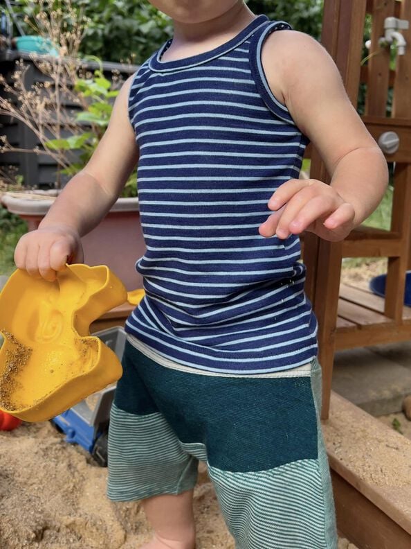 Baumwoll-Jersey Unterhemd "Under-Hop" mit Spitze 80-152 image number 2