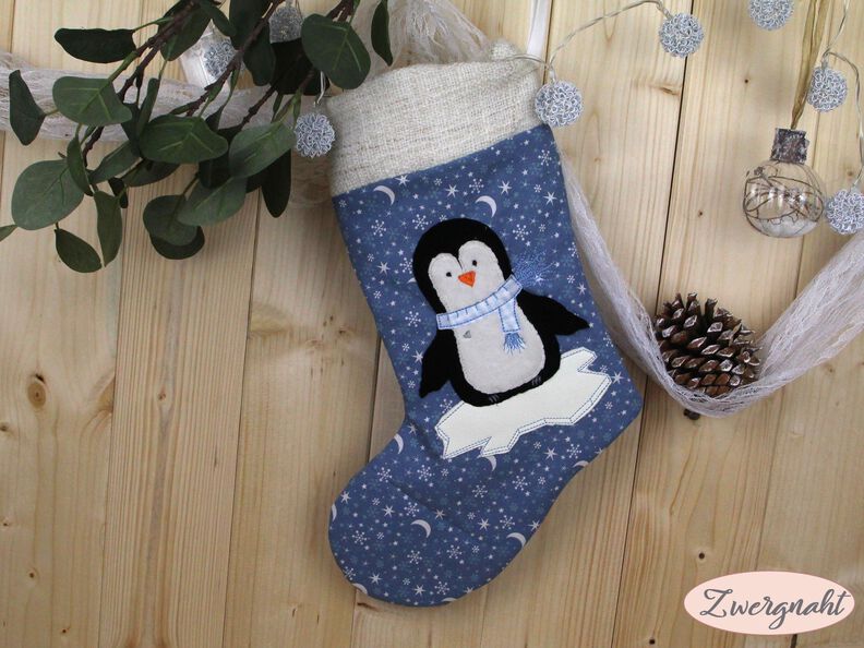 Stickdatei Pinguin doodle 13x18cm image number 4