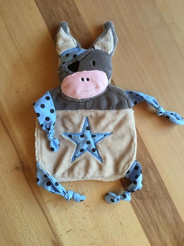 ITH Esel Pirat Schmusetuch Stickdatei 18x30cm image number 6