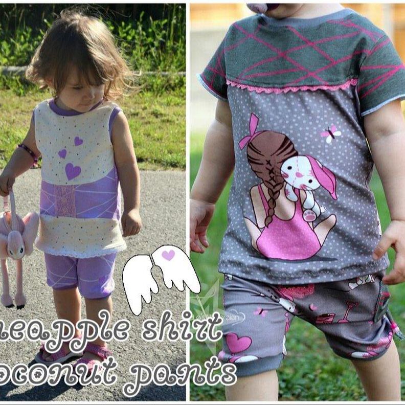 Baby-Sommershirt pineapple Shirt + gratis Hose 50-92 image number 1