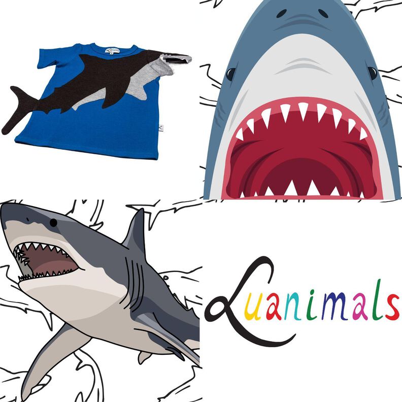T-Shirt Kind E-Book Luanimals Hai Henry (86-152cm) image number 6