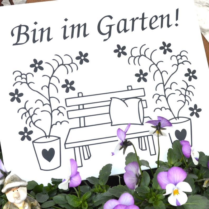Plotterdatei Gartenbank Garten image number 4