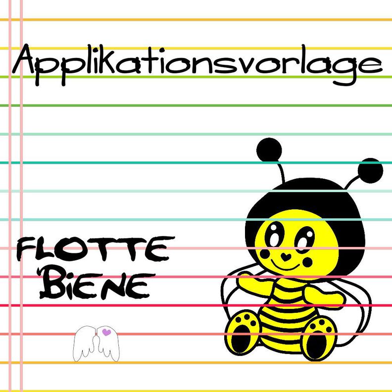 Flotte Biene Applikationsvorlage image number 1