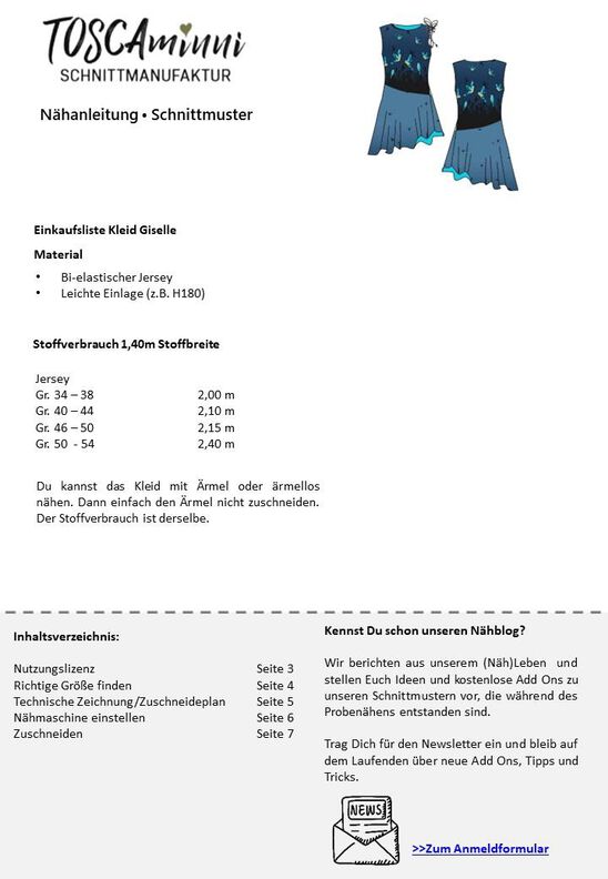Damenkleid Giselle 2 Gr. 34-54 - Schnittmuster image number 10
