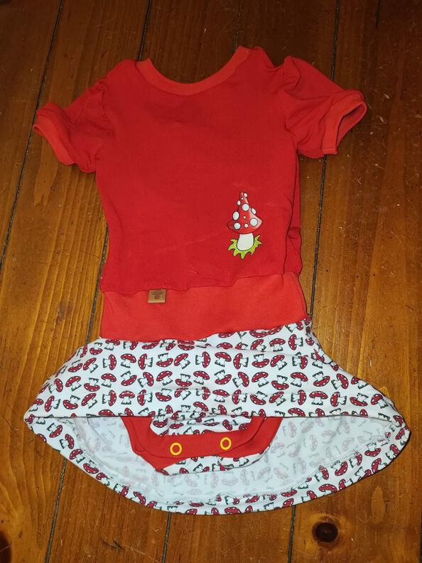 "Summer Love" 56-98 Kinder-(Body-)Kleid für Wolle-Seide image number 3