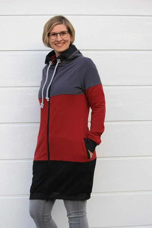 Sweatjacke Damen - Schnittmuster Gr. 32-58 -meine CLARA #101 image number 5