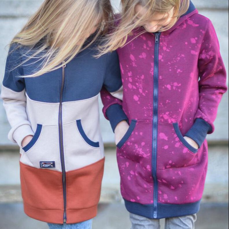 Sweatjacke Kinder - Schnittmuster Gr. 128-176 - CLARA #115 image number 1