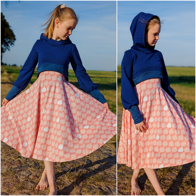 Becky Gr. 32 bis 48 Set aus Crop-Oberteil und Drehkleid image number 4