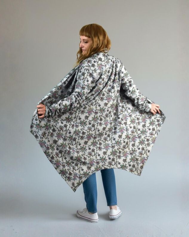 Sweat Cardigan, Gr. 32-54, Schnitt m. Ebenen A4, A0+, Beamer image number 3