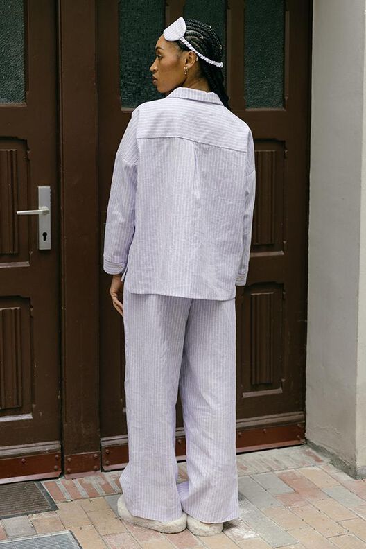 Pyjama Schnittmuster Damen XS-XXXL Hose Bluse image number 5