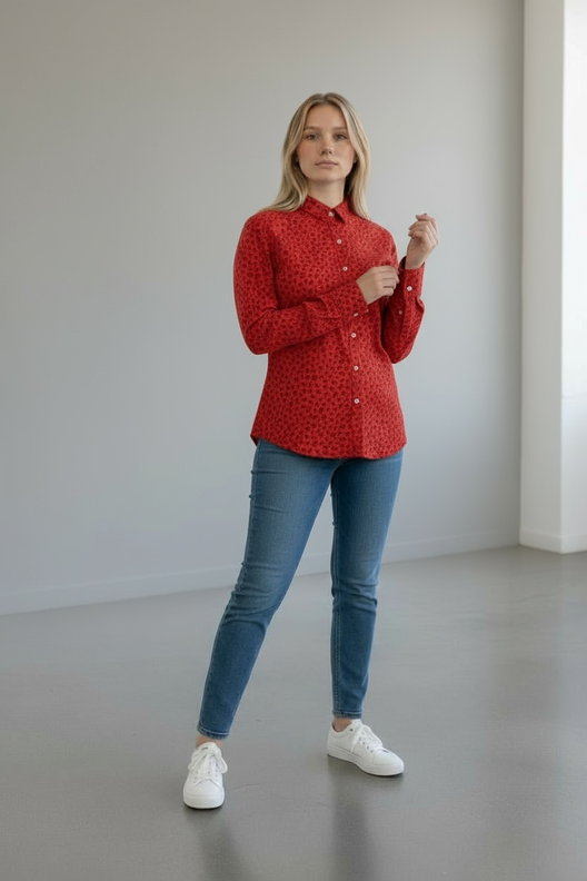 Bluse mit Tasche, Schnittmuster mit Ebenen, A4, A0+, Beamer image number 7