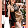 Patchwork Kleid Schnittmuster Damen XS-XXXL Lederkleid thumbnail number 4