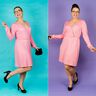 Damen Kleid Wickelkleid Strickkleid BELIT ♥ Gr. XS-XXL thumbnail number 4