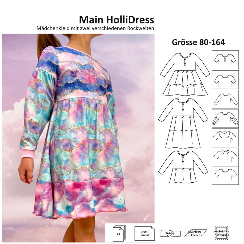 Main HolliDress Stufenkleid  - 80-164 image number 1