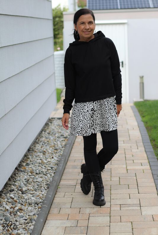 Hoodiekleid, Hoodie, Rock GREDING Gr. 34-56 Schnittmuster image number 8