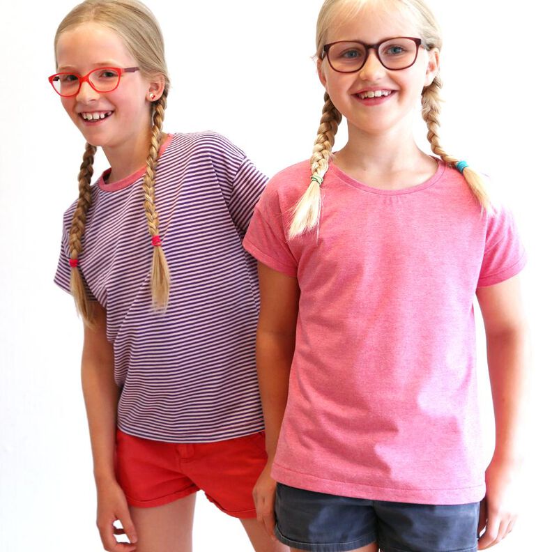 TINA - lässiges Basicshirt mit kurzen Ärmeln 86-152 image number 1