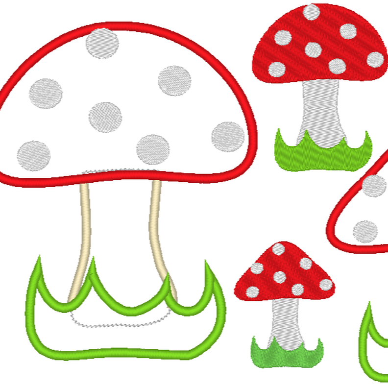 Stickdatei - Fliegenpilz Pilz image number 1