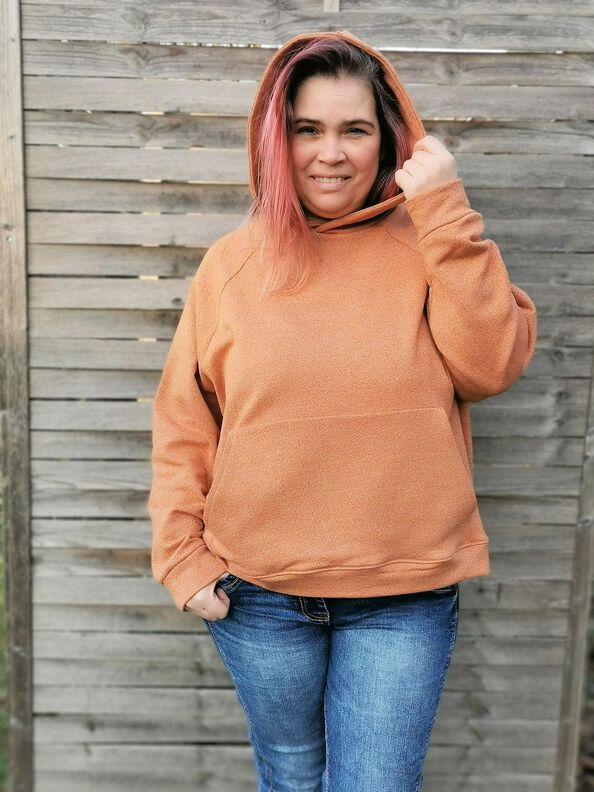 Oversize Raglan Hoodie AVELA (XXS-5XL) Schnittmuster image number 2