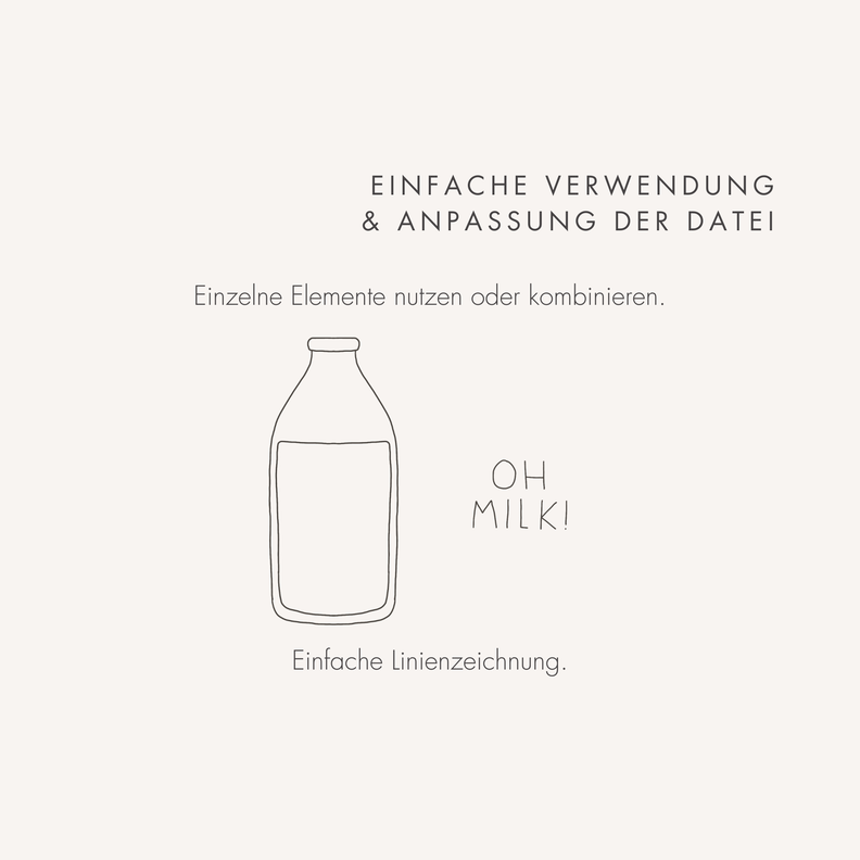 Plotter- und Laserdatei "OH MILK!" SVG PNG image number 3