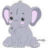 Applikationsvorlage Elli Elefant thumbnail number 2