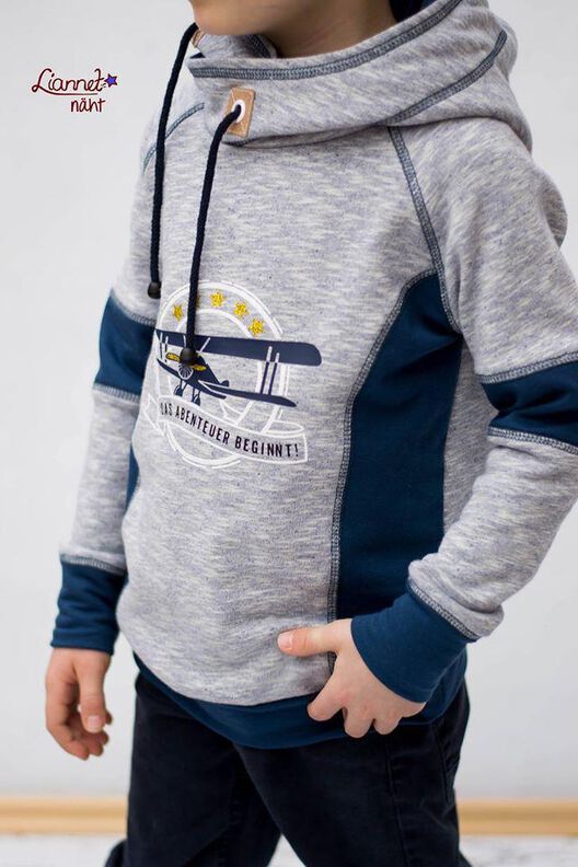 Hoodie Kinder - Schnittmuster Gr. 74-176  - deine VANJA #19 image number 3