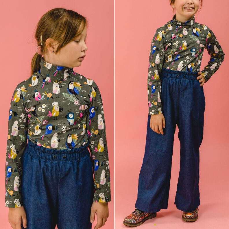 Kinder Shirt Rollkragen Schmal PERAN ♥ Gr. 110-164 image number 3