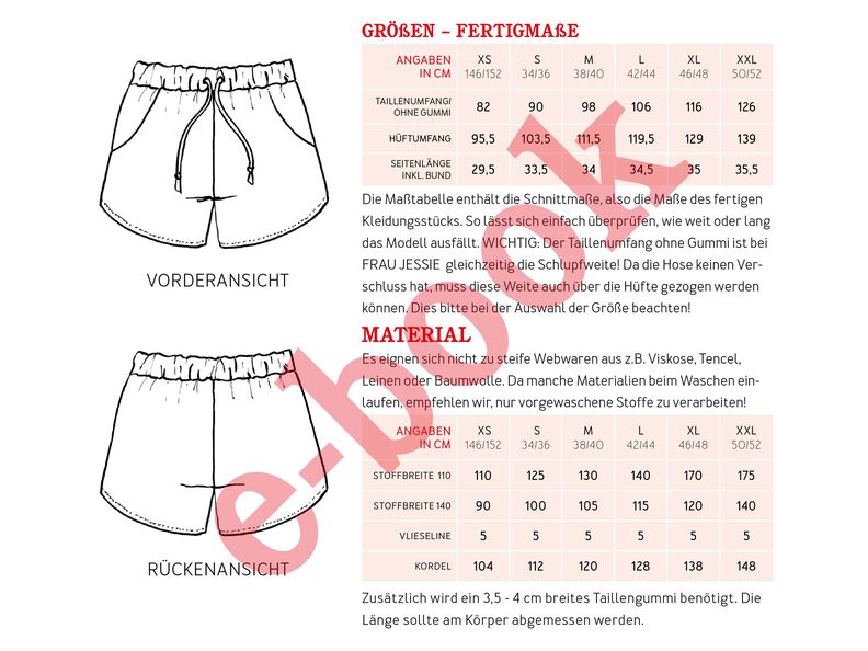 sportliche Shorts FRAU JESSIE - XS-XXL image number 10