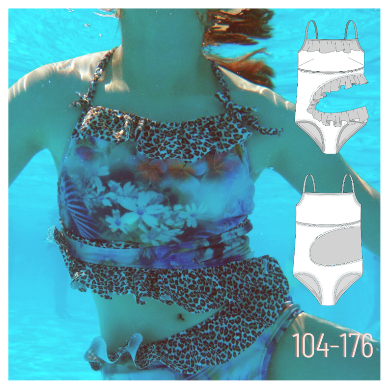 Kindermonokini/Badeanzug, ebook, 104-176 image number 1