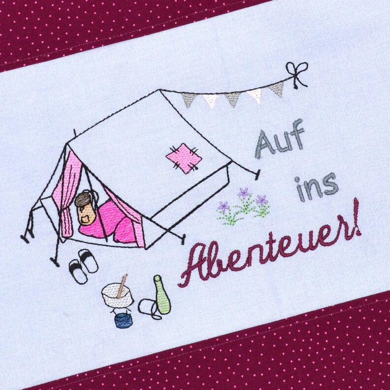 Stickdatei Zelt Zeltplatz Abenteuer image number 3