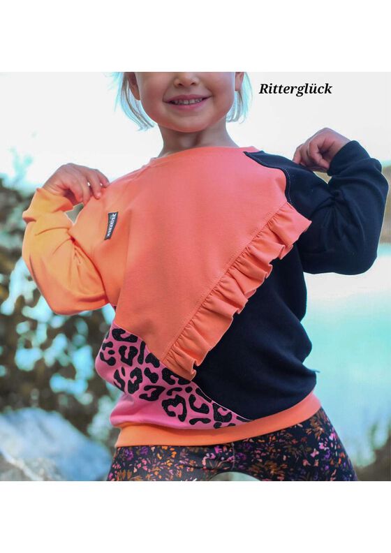 Raglan Sweater Farverig Gr. 56-122, A0, Teilungen image number 2