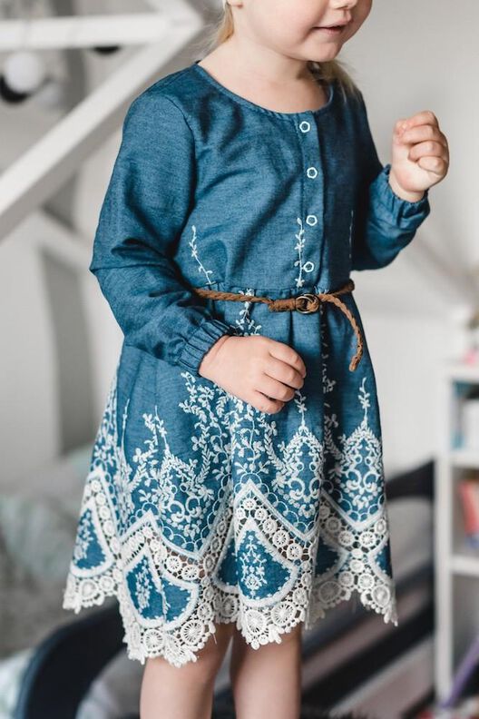 Webware Kinder Kleid  JELLA - Größe 74 - 140 image number 10