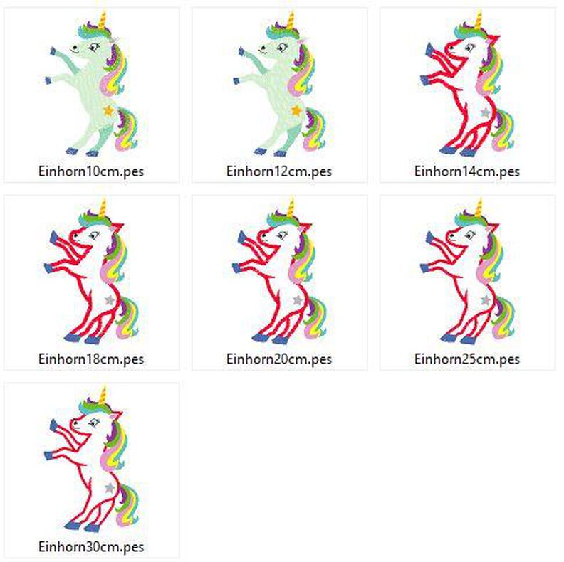 Stickdatei Einhorn image number 5