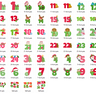 Adventskalender Zahlen Stickdatei thumbnail number 4