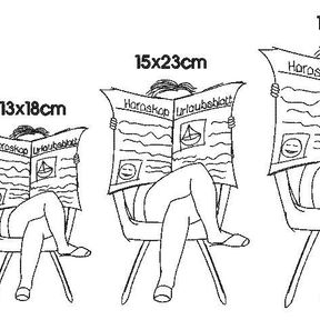 Stickdatei Dame im Sessel Mach mal Pause